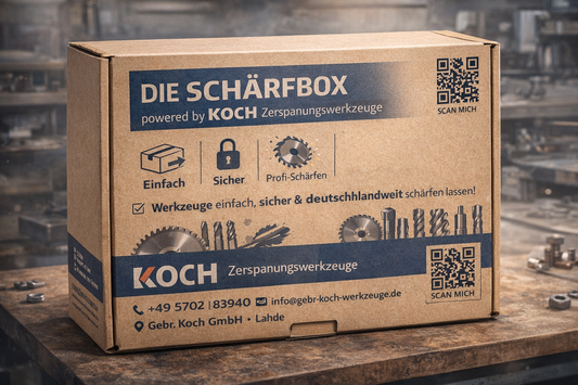 Die Schärfbox powerd by Koch Zerspanungswerkzeuge