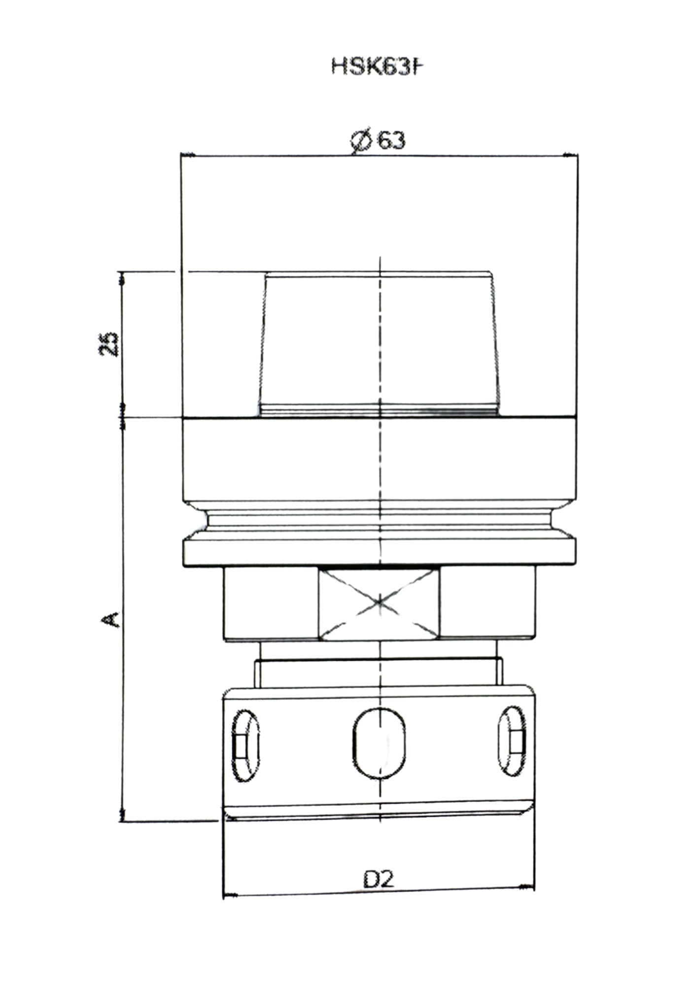 Spannzangenfutter HSK 63 F