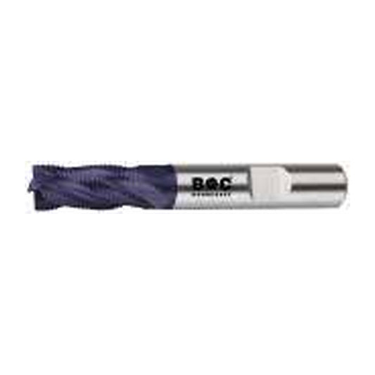 BOHRCRAFT Schaftfräser DIN 844 HSSCo8 TiALN Typ HR kurz 4-schn – Code 5336