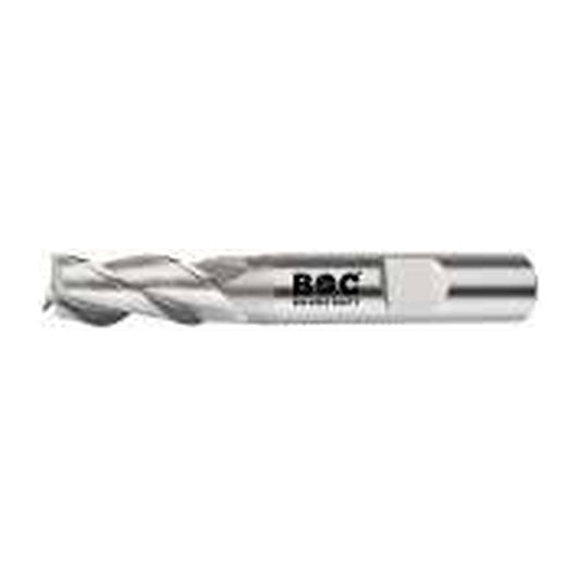 BOHRCRAFT Schaftfräser DIN 844 HSSCo8 Typ W kurz 3-schneider – Code 5365