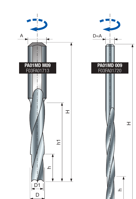 FREUD PA01MD HSS-Stufenbohrer für Scharniere