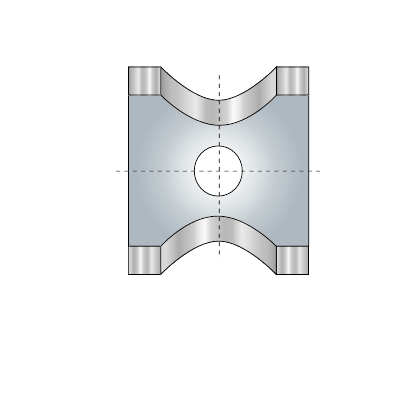 GUHDO 4107 HW-Radiusplatte 13 × 14 mm – saubere Herstellerzeichnung