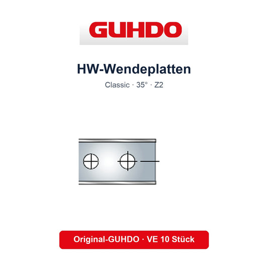 GUHDO HW-Wendeplatten Serie 4200 – Originalzubehör VE 10 Stück