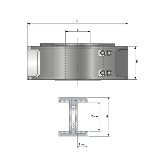 GUHDO 4205 Stützplatten – technische Einbaulage im Multiprofiler 4083