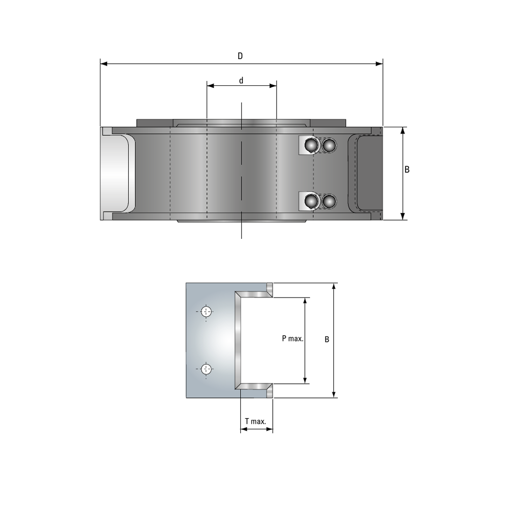 GUHDO 4205 Stützplatte für Multiprofiler 4085 – Kompatibilitätszeichnung