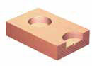 Anwendungsbeispiel für Zylinderkopfbohrungen in Holz