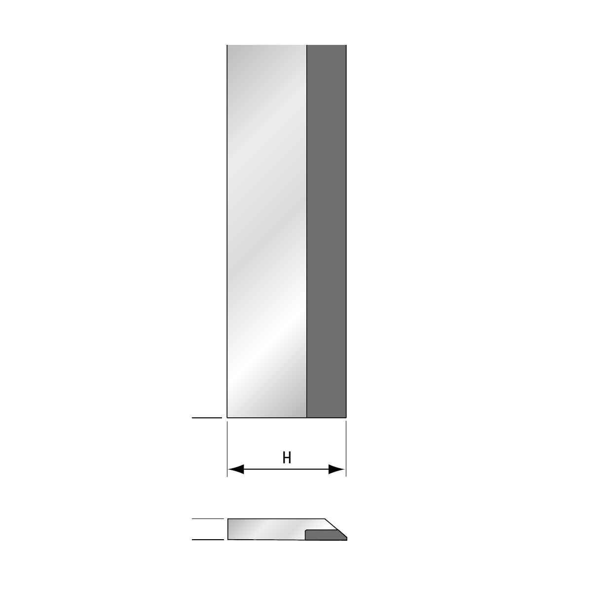 GUHDO HW-Streifenhobelmesser 30 x 3 mm